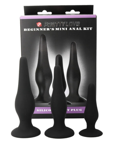 PRETTY LOVE - ANAL PLUGS SILICONE INITIATION KIT