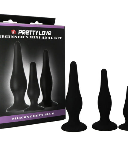 PRETTY LOVE - ANAL PLUGS SILICONE INITIATION KIT