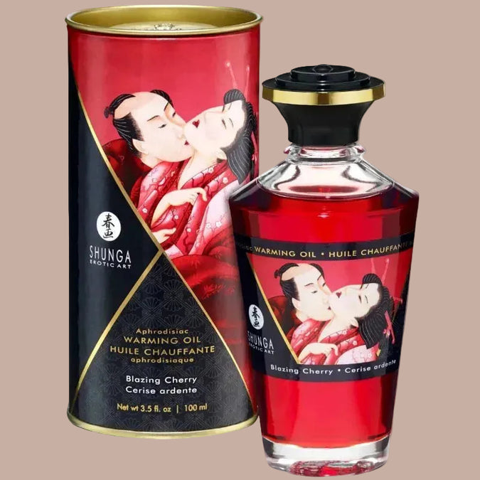 Shunga – Heat Effect Massage Oil Intense Cherry 100ml