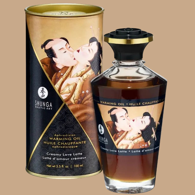 SHUNGA - COFFEE FLAVOR HEAT EFFECT MASSAGE OLIE 100 ML