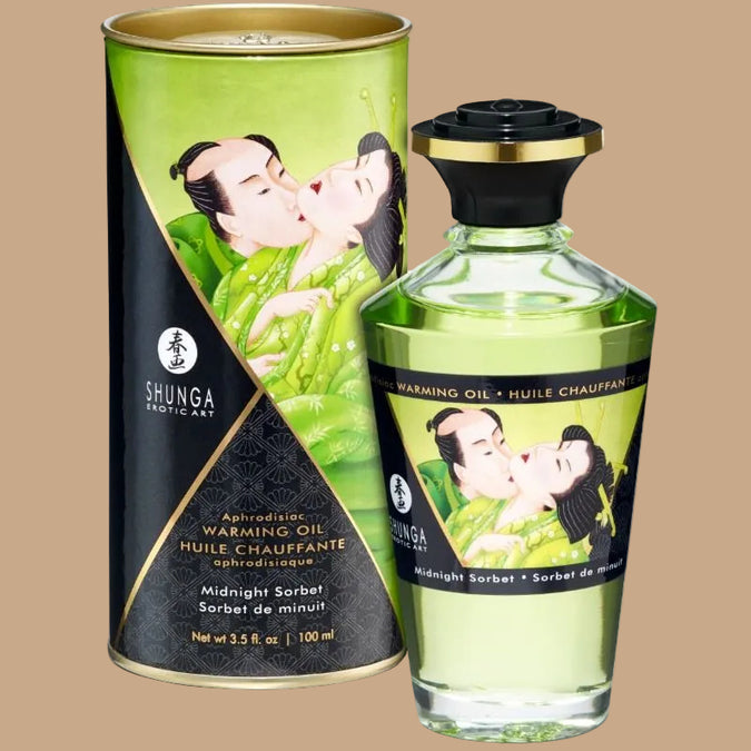 Shunga – Heat Effect Massage Oil Midnight Sorbet 100ml