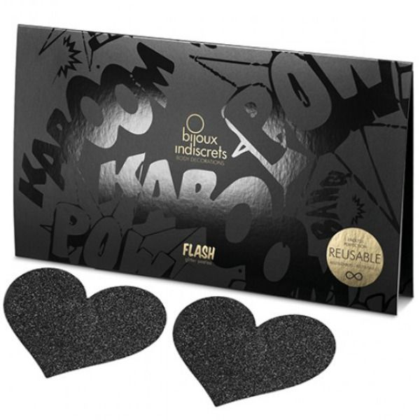 BIJOUX - INDISCRETS FLASH BLACK HEART TEPELSLUITINGEN