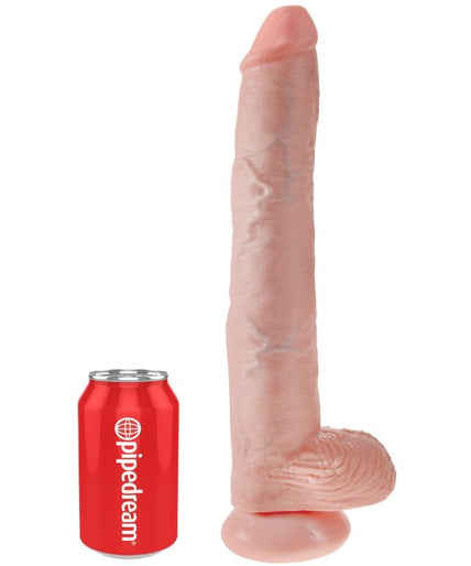 KING COCK - DILDO WITH BALLS 35.6 CM FLESH