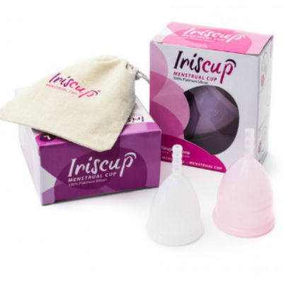 IRISCUP - KLEINE ROZE MAANDBEKER A + GRATIS STERILISEERZAKJE