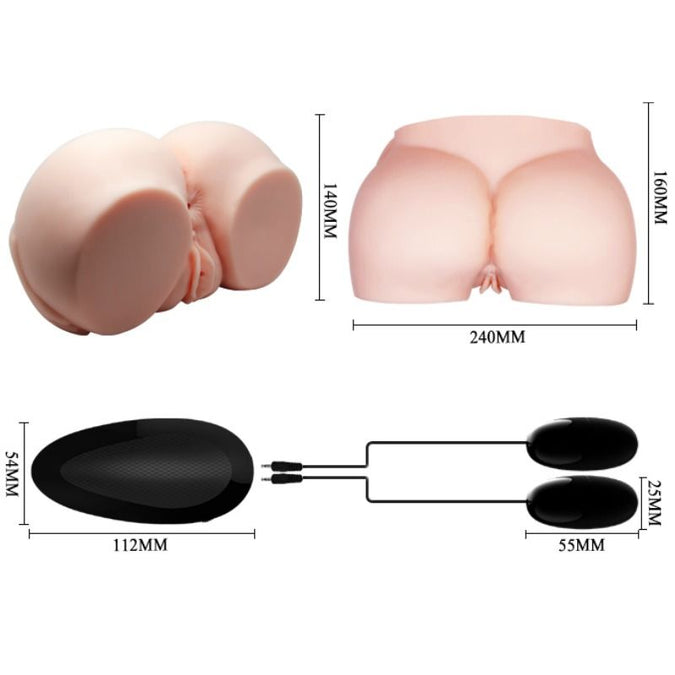 Crazy Bull – Realistische vagina en anus met trilling