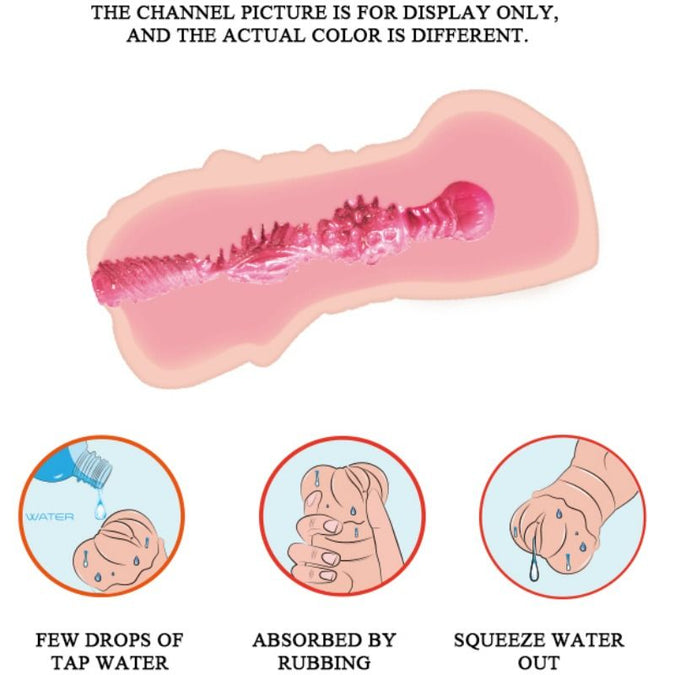 Crazy Bull – Water Skin Vagina Masturbator mit Vibrationskugeln