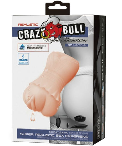 Crazy Bull – Waterhuid Vagina Masturbator met Vibrerende Kogels