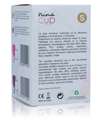 NINA KIKÍ - MENSTRUATIECUP ROZE - MAAT S