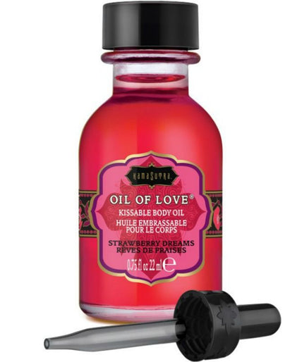 KAMASUTRA - EETBARE OLIE - AARDBEIEN 22 ML