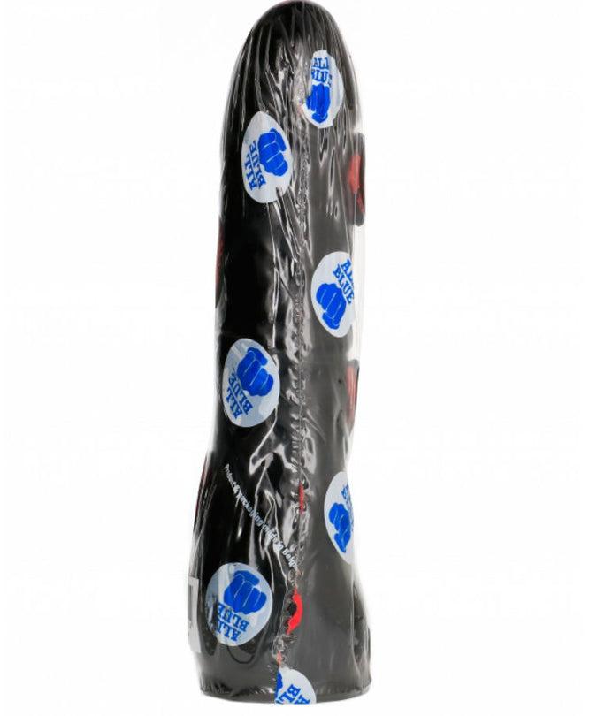 All Black – Realistic Curved Dildo Black 20 cm