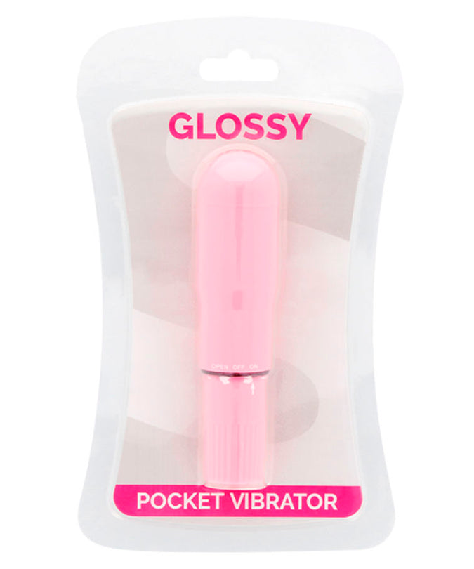 GLOSSY - POCKET VIBRATOR PINK