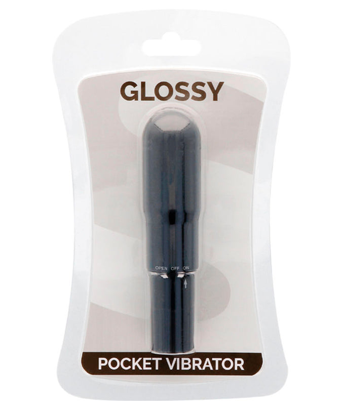 GLOSSY - ZAKVIBRATOR ZWART