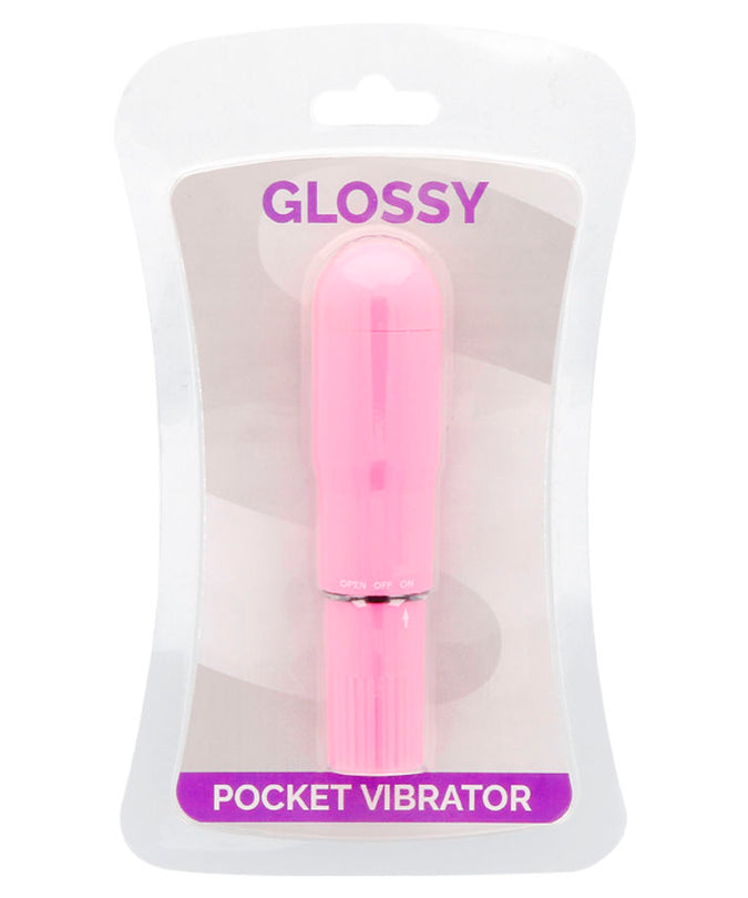 GLOSSY - POCKET VIBRATOR DEEP ROSE