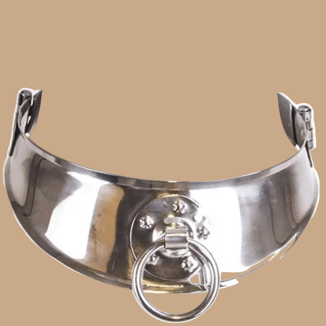 Metalen Harde Fixatiehalsband met Ring – Roestvrij staal