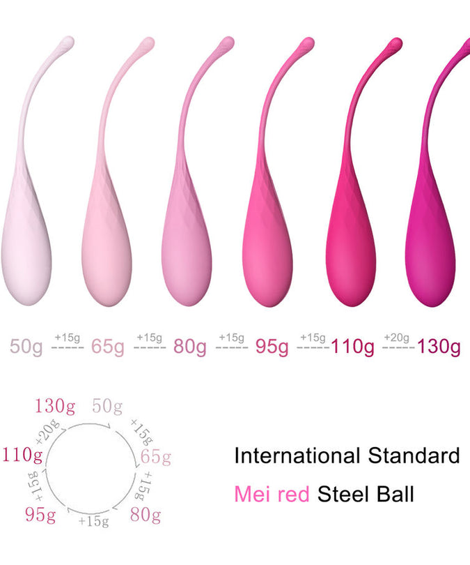 LESLIE - KEGEL FIT PELVIC MUSCLE TRAINING SET 6 WEIGHTS