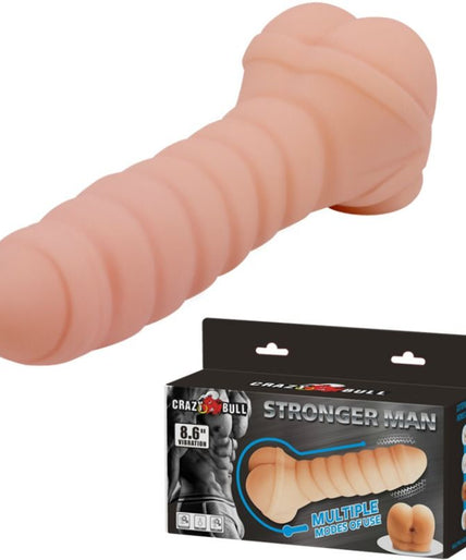 CRAZY BULL - MULTIFUNCTIONELE PENIS 21,8 CM
