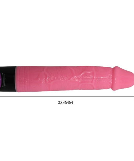 BAILE - COLORFUL SEX REALISTIC VIBRATOR PINK 23 CM