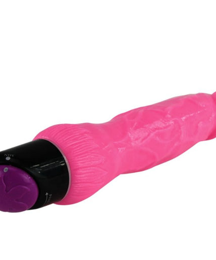BAILE - COLORFUL SEX REALISTIC VIBRATOR PINK 24 CM