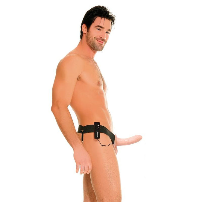 FETISH FANTASY SERIES - HOLLE VIBRATORHARNAS VOOR HEM EN HAAR NATUURLIJK 14CM