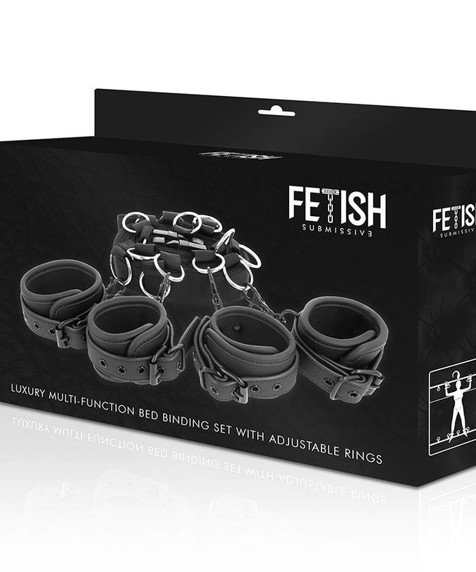 FETISH SUBMISSIVE - LUXURY BED TIES SET WITH NOPRENE LINING