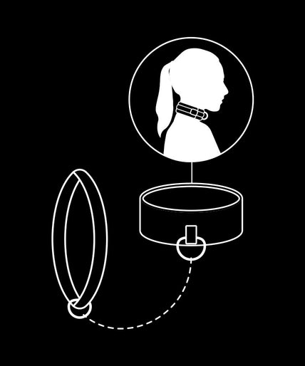 Fetish Submissive – Noprene Lining Chain Necklace