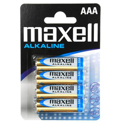 MAXELL - BATTERIJ AAA 4 STUKS