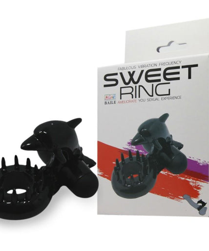 BAILE - SWEET RING RING WITH CLITORIS STIMULATOR DOLPHIN