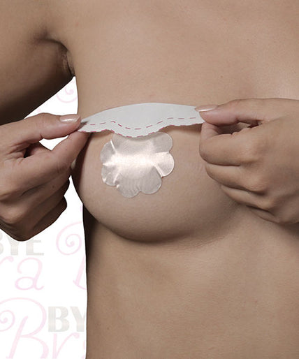 BYE-BRA - BORSTVERGROTER + NIPPELBEDEKKERS ZIJDE CUP F/H
