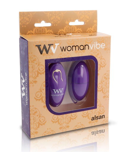 WOMANVIBE - ALSAN SILICONE REMOTE CONTROL EGG PURPLE