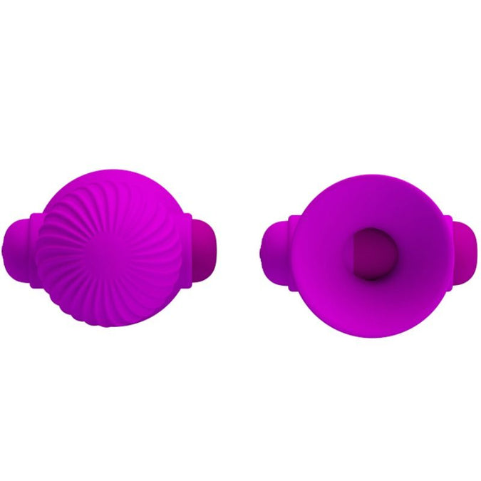 PRETTY LOVE - NIPPELSTIMULATOREN 12M LILA VIBRATIE