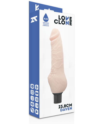 LOVECLONE - DAVEN SELF LUBRICATION REALISTIC 23.8 CM -O- 3.8 CM