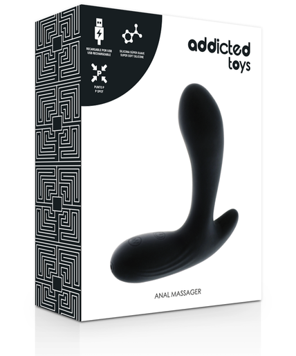 Addicted Toys – Dual-Motor Anal Massager with 30 Vibration Functions – Black