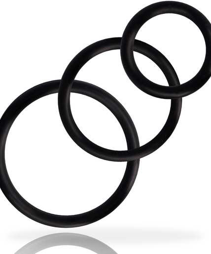 ADDICTED TOYS - RINGS SET FOR PENIS BLACK