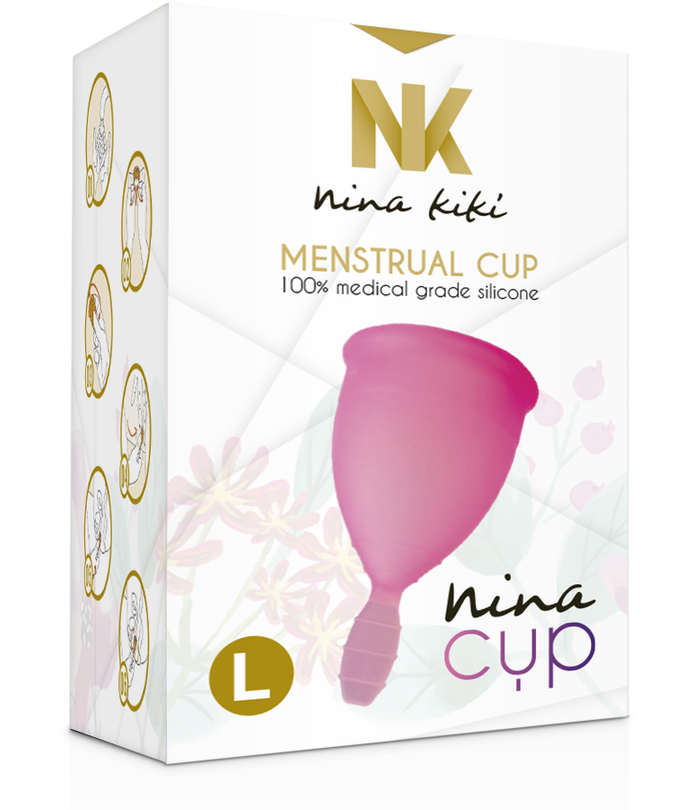 NINA KIKÍ - MENSTRUATIECUP ROZE - MAAT L