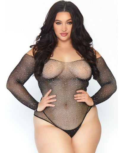 LEG AVENUE - CRYSTALLIZED VISNET PANTYPAK 1X-2X