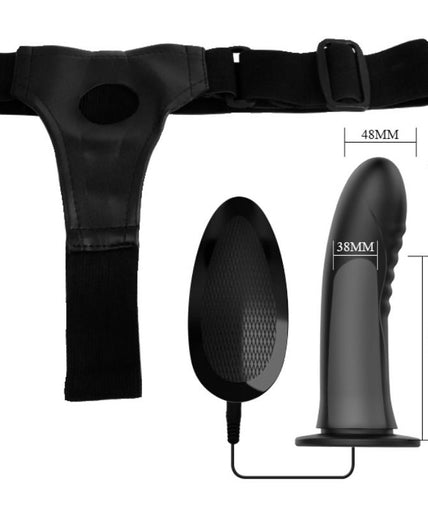 PRETTY LOVE - MYRON STRAP ON WITH VIBRATION AND HOLLOW DILDO