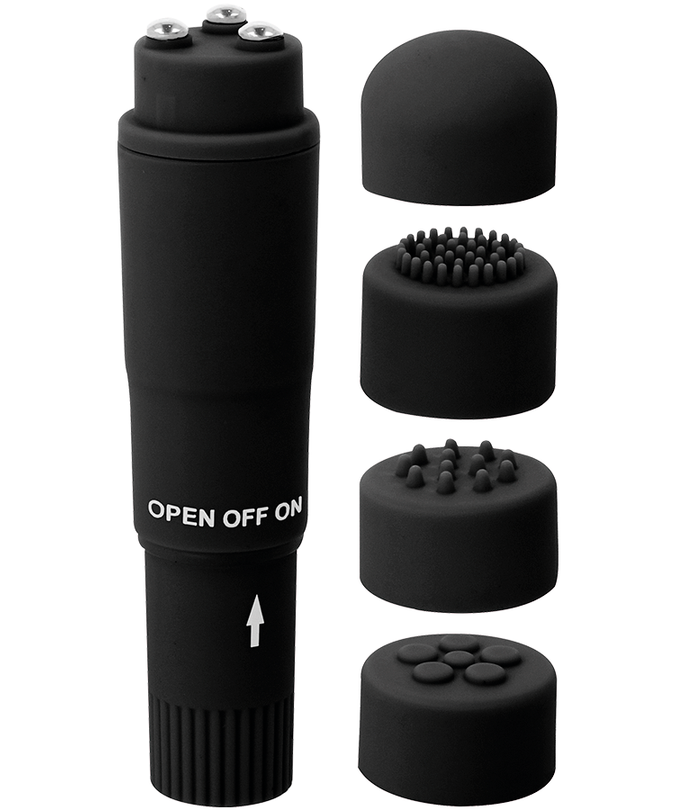 GLOSSY - KURT POCKET MASSAGER ZWART