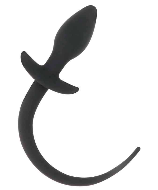 DARKNESS - AALPLUG 28 CM ZWART SILICOON