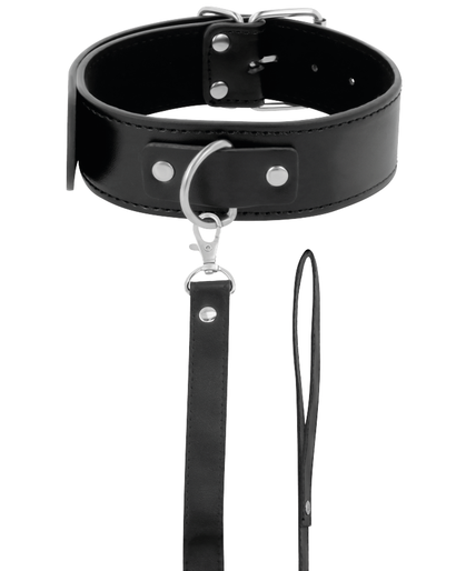 Darkness – Posture Necklace with Leather Chain