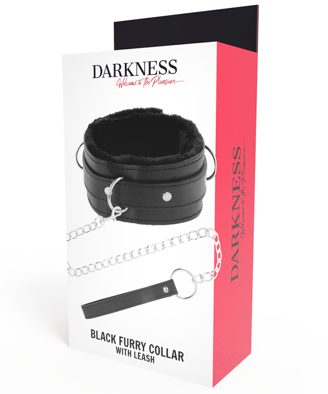 Darkness – Bequeme Haltungskette mit Lederkette