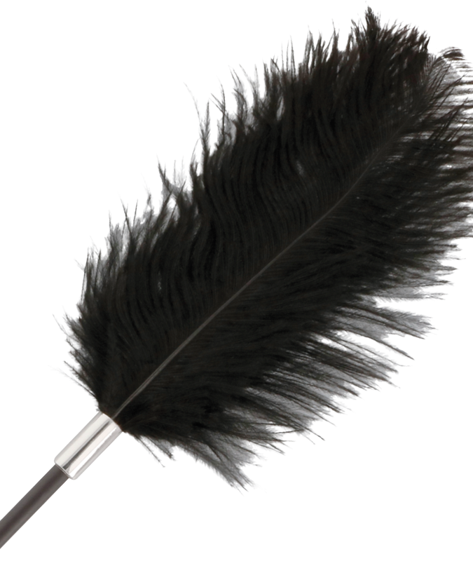 Darkness – Schwarze Liebesfederpeitsche 56 cm