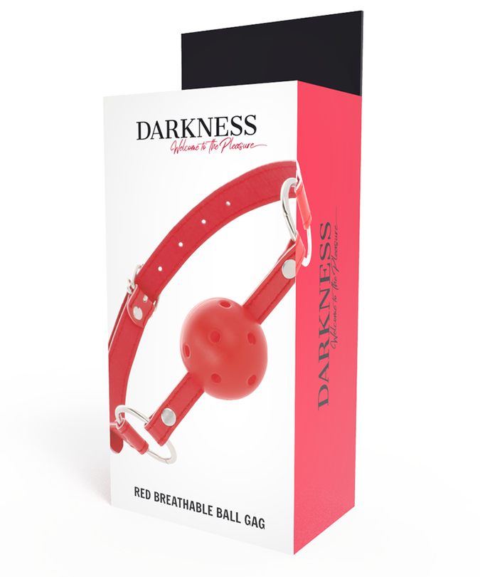 Darkness – Roter atmungsaktiver Knebel