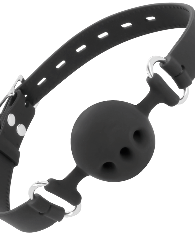 DARKNESS - BLACK BREATHABLE SILICONE GAG