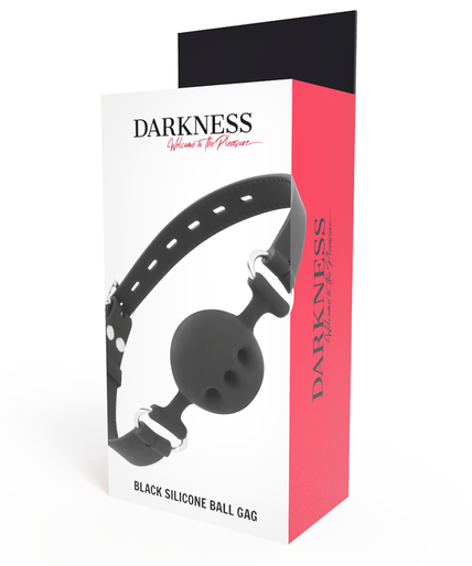 DARKNESS - BLACK BREATHABLE SILICONE GAG