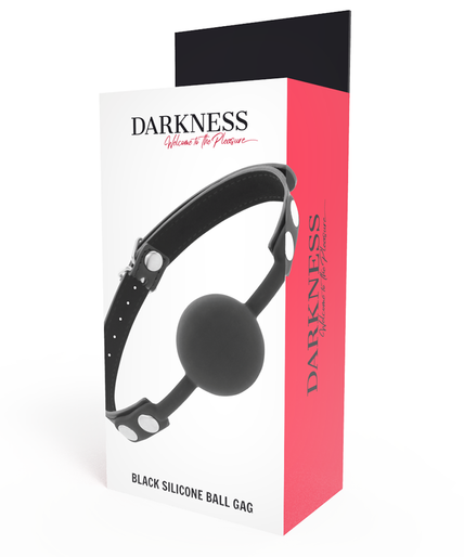 DARKNESS - BLACK SILICONE GAG
