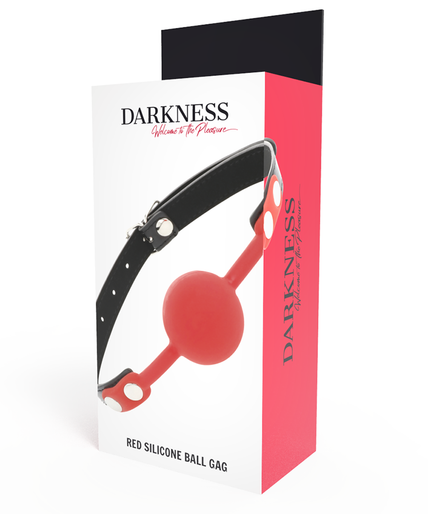 DARKNESS - RED SILICONE GAG