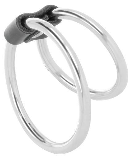 DARKNESS - DOUBLE METAL PENIS RING