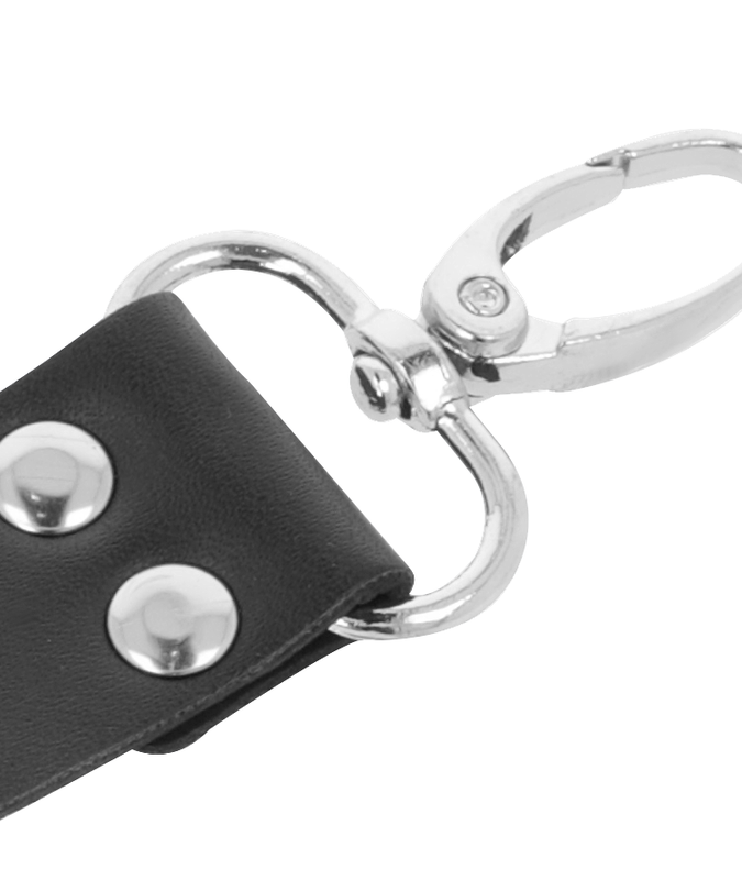 Darkness – Lederhandschellen für Füße und Hände Schwarz