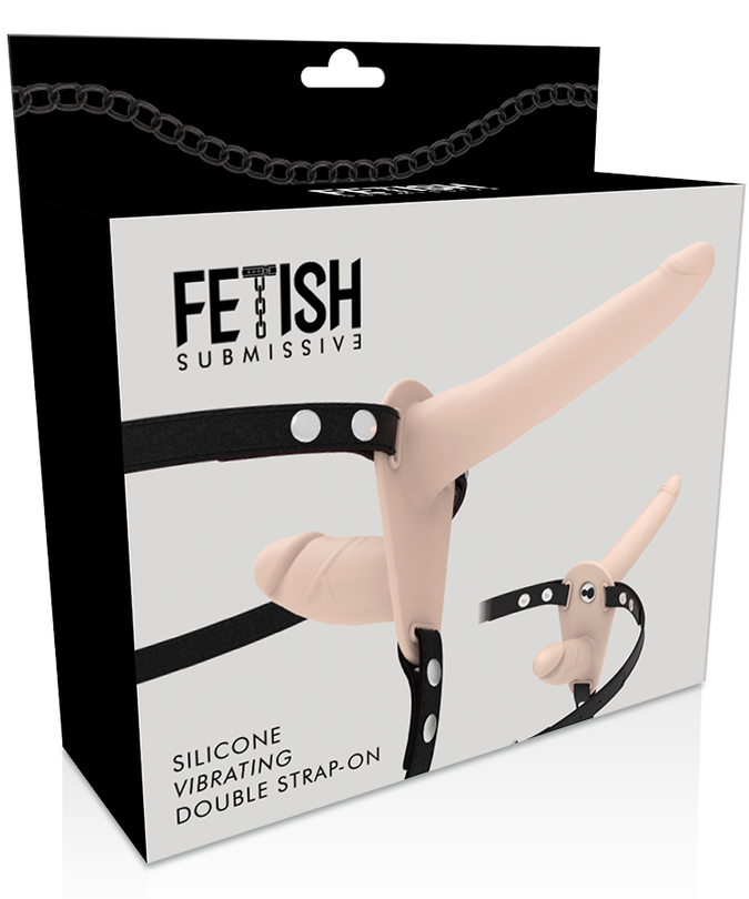 FETISJ SUBMISSIE TUIGJE - DUBBELE PENETRATIE VLEES OMHOOG VIBRATOR