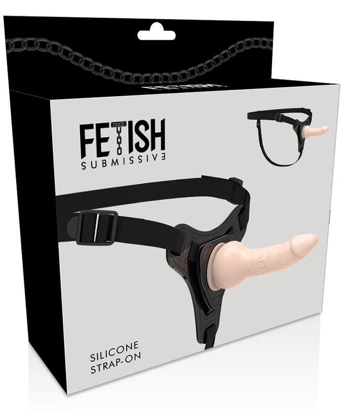 FETISH SUBMISSIVE HARNESS - FLESH REALISTIC SILICONE 16 CM